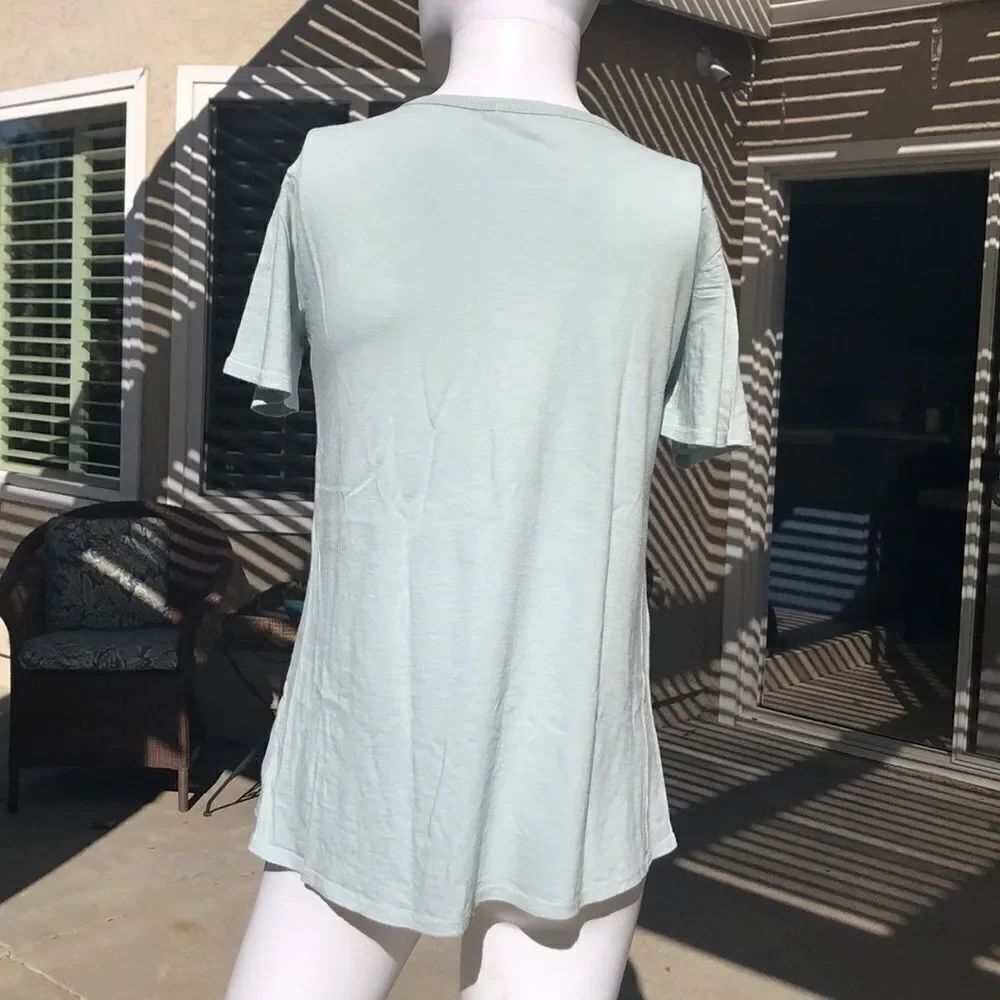 Socialite Grommet Lace-Up Tee XS - Picture 7 of 11